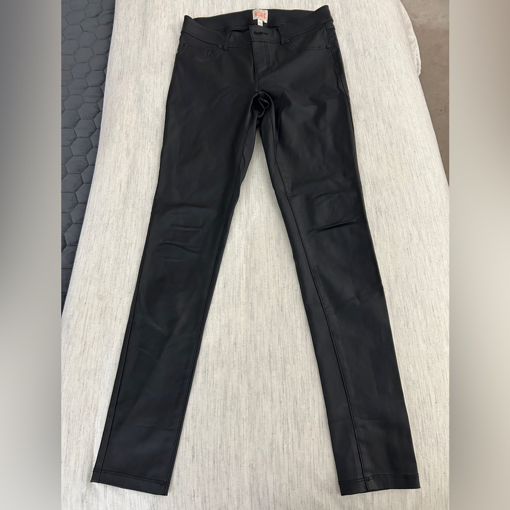 GB Black Coated Skinny Jeans